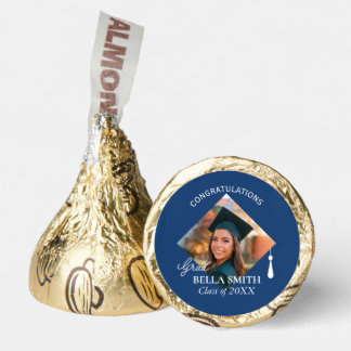 Elegant Cap Topper Graduate Custom Photo Food Gift Hershey®'s Kisses®