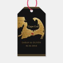 Elegant Cape Cod Map Wedding