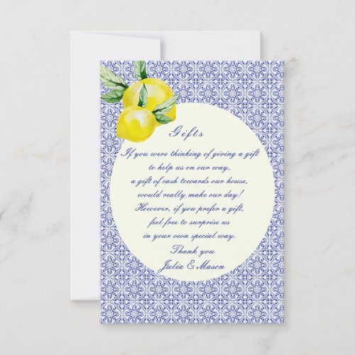 Elegant Capri Tile Suite Gifts Card