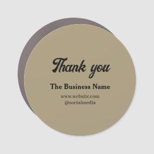 Elegant Car Detailer Thank You Sticker Magnet