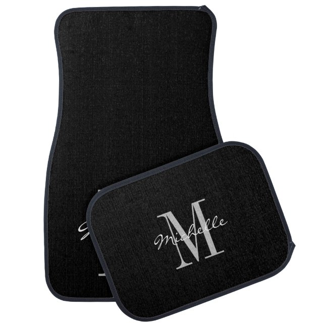 Elegant Car Mats Full Set Personalized Monogram (Set)