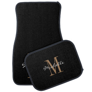Elegant Car Mats Full Set Personalized Monogram