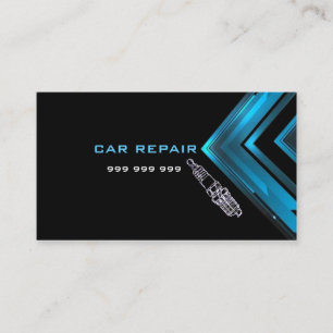 Elegant car repair business card