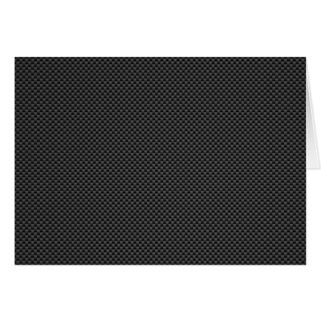 Elegant Carbon Fiber Style Print Decor Cards (Front Horizontal)