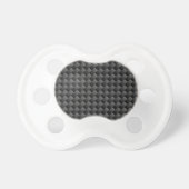 Elegant Carbon Fiber Style Print Decor Pacifier (Front)