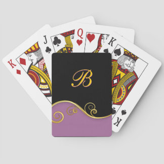 Elegant Card Deck with your Initial