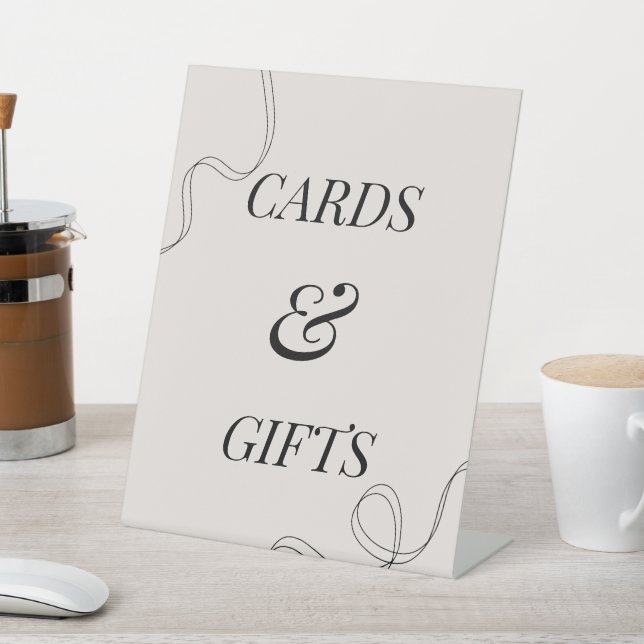 Elegant Cards and Gifts Bridal Shower Party Sign (In SItu)