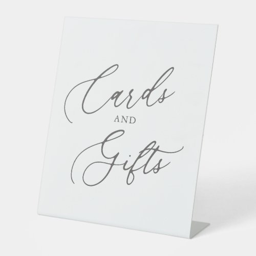 Elegant Cards and Gifts Table Pedestal Sign