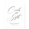 Elegant Cards and Gifts Wedding Sign, Personalized