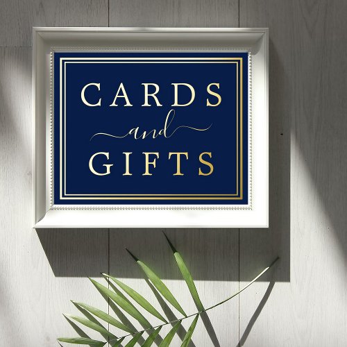 Elegant Cards  Gifts Real Foil Wedding Sign