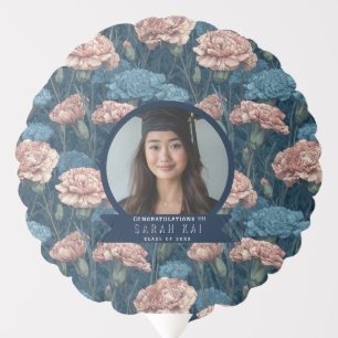 Elegant Carnation Lover College Graduation Balloon
