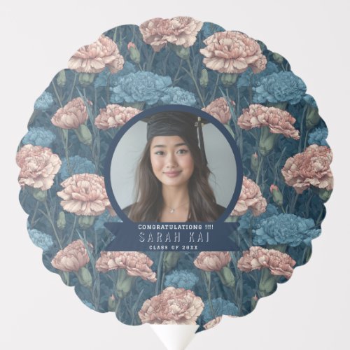 Elegant Carnation Lover College Graduation Balloon