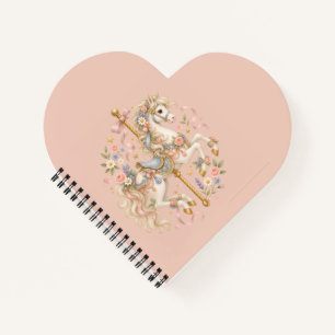 Elegant Carousel Horse French Fairytale Notebook