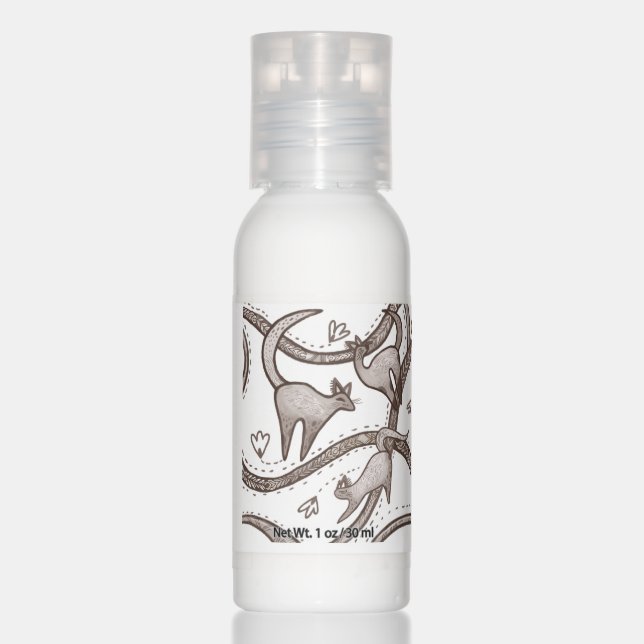 elegant cat  hand lotion (Front)