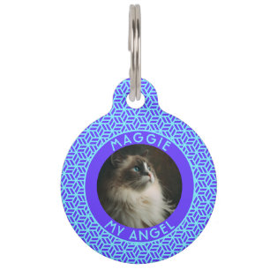 Elegant Cat Owner Gift Hexagon Pet ID Tag