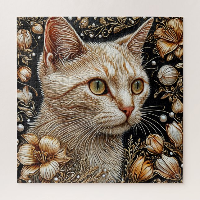 Elegant Cat Portrait Jigsaw Puzzle (Vertical)