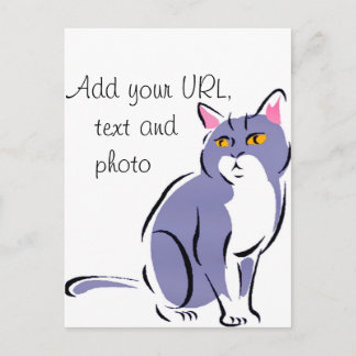 Elegant Cat Postcard