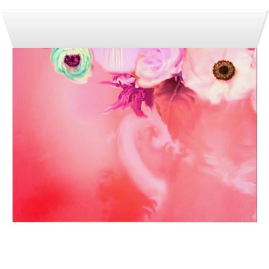 ELEGANT CAT WITH DIVA HAT,PINK ROSES (Inside Horizontal (Bottom))