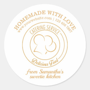 Elegant Catering Thank You Sticker 