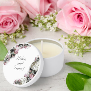 Elegant Catholic Bridal Shower Mini Candle Favors