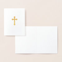 Elegant Catholic Gold Christian Cross Religious