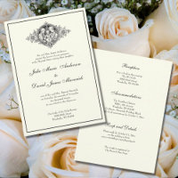 Elegant Catholic Ivory Wedding Reception Combo
