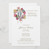 Elegant Catholic Mary  Bridal Shower Eucalyptus  I Invitation (Front/Back)
