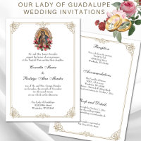 Elegant Catholic Virgin Guadalupe Wedding