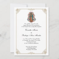 Elegant Catholic Virgin Guadalupe Wedding 