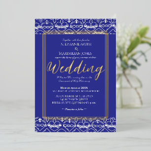 Elegant Catholic Wedding Invitation Foil Invitation