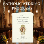 Elegant Catholic Wedding Latin Mass Program<br><div class="desc">By request, I have created custom designed traditional Catholic Latin Mass wedding programs. Our wedding programs are very helpful for your guests to know the order of the High Latin Mass & when to sit, stand, and kneel. If you are having a Low Mass, you will want to change the...</div>