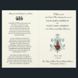 Elegant Catholic Wedding Mass Program<br><div class="desc">Our folded programs are very helpful for your guests to know the order of the High Latin Mass & when to sit, stand, and kneel. If you are having a Low Mass, you will want to change the text accordingly. You will also be able to add the music selections you...</div>