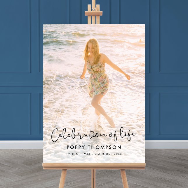 Elegant Celebration of Life | Funeral Memorial Foam Board (Creator Uploaded)