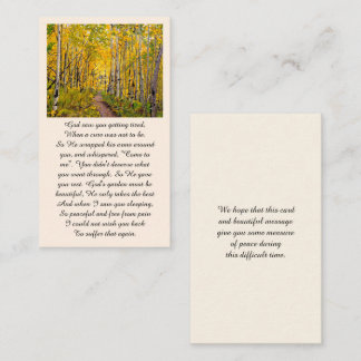 Elegant Celebration of Life Memorial Service Card