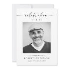 Elegant Celebration of Life Photo Funeral Memorial