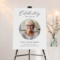 Elegant Celebration Of Life Photo Memorial Funeral