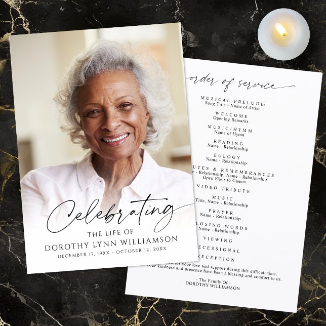Elegant Celebration of Life Photo Script Program (Creator Uploaded)