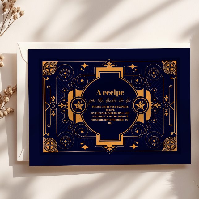 Elegant Celestial Bridal Shower Enclosure Card (Creator Uploaded)