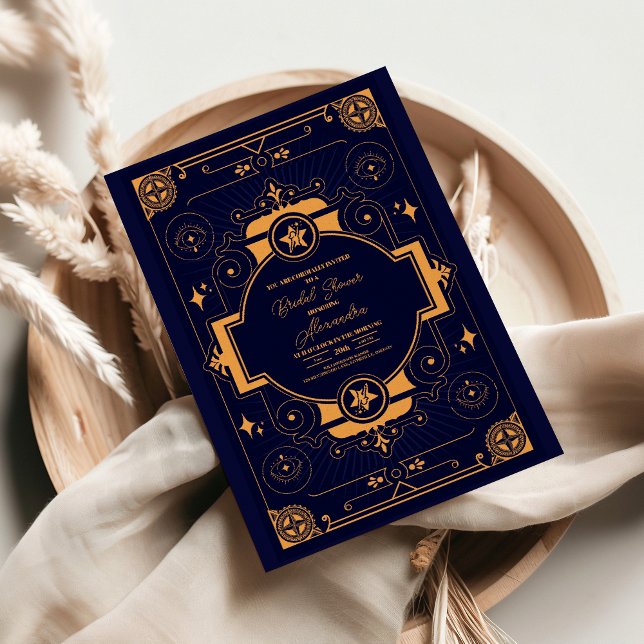 Elegant Celestial Bridal Shower Invitation (Creator Uploaded)
