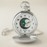 Elegant Celestial moon lovers Pocket Watch<br><div class="desc">Elegant Celestial moon lovers Pocket Watch</div>