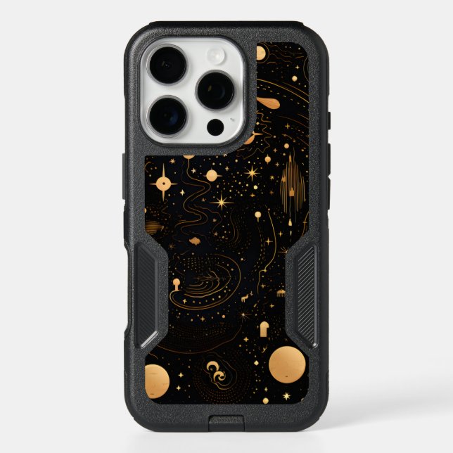 Elegant Celestial - Mystical Galaxy Art Otterbox iPhone Case (Back)
