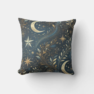 Elegant Celestial Throw Pillow