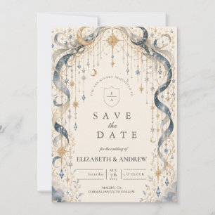 Elegant Celestial Wedding Arch Save The Date