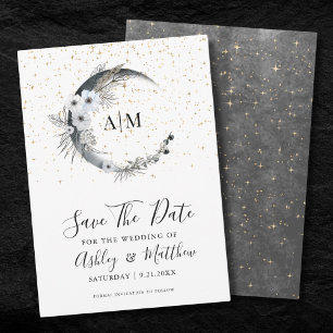 Elegant Celestial Wedding Save The Date Invitation