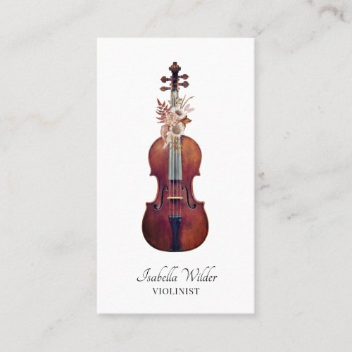 Elegant Cellist Business Card