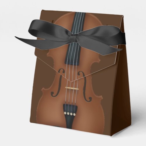 Elegant Cello Stringed Instrument Classical Music Favor Boxes