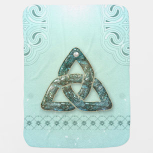 Elegant celtic knot baby blanket