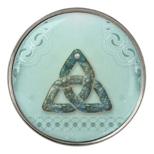 Elegant celtic knot golf ball marker