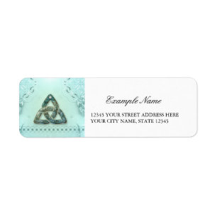 Elegant celtic knot label
