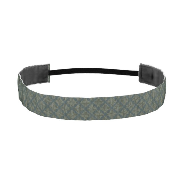 Elegant Celtic Knot Pattern Athletic Headband (Front)